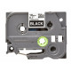 Cinta Laminada para Rotuladoras Brother TZE345 Blanco/Negro 18mm