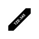Cinta Laminada para Rotuladoras Brother TZE345 Blanco/Negro 18mm