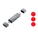 Lector de Tarjetas Equip 245460 Negro Gris