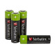 Rechargeable Batteries Verbatim 49517 2500 mAh 1,2 V