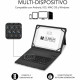 Funda para Tablet y Teclado Subblim SUBKT5-BTTW10 Multicolor Qwerty Español