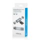 Lector de Tarjetas Externo Aisens ASCR-2AC08-GR Gris