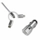 Cargador de Coche USB Universal + Cable USB-C Subblim SUB-CHG-4CC001