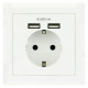 Enchufe Pared con 2 Puertos USB NANOCABLE 10.35.0010 5V/2.4A 5 V 2,4 A