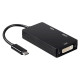 USB-C to VGA/HDMI/DVI Adapter Aisens A109-0343 HDMI USB VGA USB 3.2 Black 15 cm
