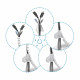 Organizador de Cables Aisens A151-0918 Blanco