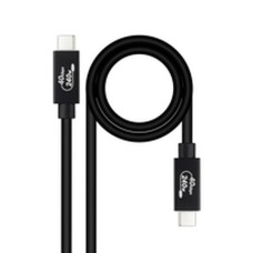 USB Cable NANOCABLE Black 1,8 m