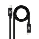 USB Cable NANOCABLE Black 1,8 m