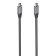 Cable USB-C a USB-C Aisens A107-0875 3 m Gris