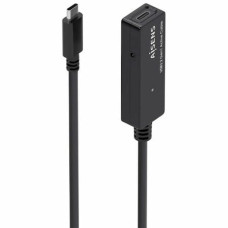 Cable USB-C a USB-C Aisens A107-0869 5 m Negro Alargador