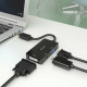 DisplayPort to VGA / HDMI / DVI-D adapter Aisens A125-0861 Black