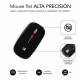 Ratón Ergonómico Óptico Subblim SUBMO-LDFLAT1 Negro 1600 dpi