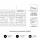 Teclado Subblim SUBKBC0SSK51 Blanco Qwerty Español