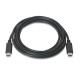 Data / Charger Cable with USB Aisens A107-0058 Black 3 m (1 Unit)
