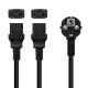 Power Cord NANOCABLE 10.22.0100 Black 21W