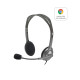 Auriculares con Micrófono Logitech H111 Negro Gris