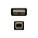 Cable USB 2.0 A a USB B NANOCABLE 10.01.1205 Negro 5 m (1 unidad)