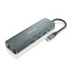 Hub USB Aisens ASUC-5P011-GR Gris Multicolor (1 unidad)
