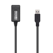 USB Cable Aisens A105-0525 Black 5 m (1 Unit)