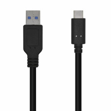 Cable USB A a USB-C Aisens A107-0449 50 cm Negro (1 unidad)