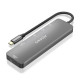 Hub USB Aisens ASUC-6P016-GR Gris Multicolor (1 unidad)
