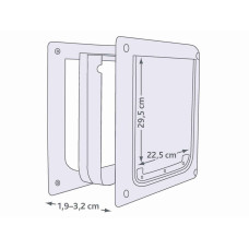 Cat Flap Trixie White Plastic 30 × 36 CM