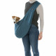 Bolso Bandolera para Mascotas Trixie Soft Azul Gris claro Poliéster Algodón 22 × 20 × 60 CM