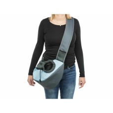 Bolso Bandolera para Mascotas Trixie Sling Azul claro Gris claro Poliéster 5 × 25 × 18 cm