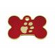 Placa identificativa Imarc Bone Rojo Dorado