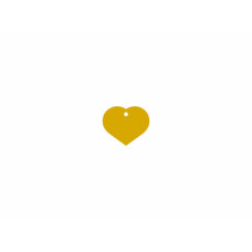 Identification plate Imarc Heart Yellow Golden