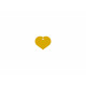 Placa identificativa Imarc Heart Amarillo Dorado