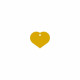 Placa identificativa Imarc Heart Amarillo Dorado