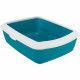 Arenero para Gatos Trixie Classic Azul Blanco Plástico 37 × 15 × 47 cm