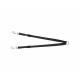 Acople Correa 2 Perros Trixie New Premium Negro 40-70 cm XS S M
