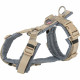 Dog Harness Trixie Premium Trekking Graphite Sand S