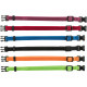 Dog collar Trixie Black Red Cobalt blue Apple M/L 22-35 cm (6 Units)