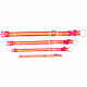 Dog collar Trixie Premium Yellow Red L/XL 40-65 cm