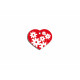 Placa identificativa Imarc Heart Rojo