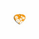 Placa identificativa Imarc Heart Amarillo Naranja