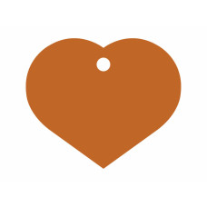 Placa identificativa Imarc Heart Naranja