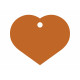 Placa identificativa Imarc Heart Naranja