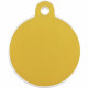 Placa identificativa Imarc Circle Amarillo Dorado