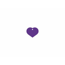 Placa identificativa Imarc Heart Lila