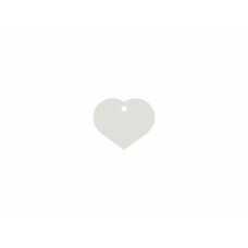 Placa identificativa Imarc Heart Blanco