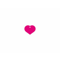 Placa identificativa Imarc Heart Rosa