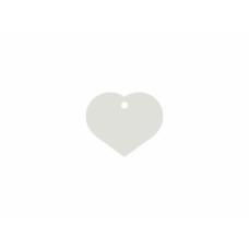 Placa identificativa Imarc Heart Blanco