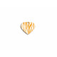 Placa identificativa Imarc Heart Amarillo Naranja