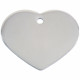 Placa identificativa Imarc Heart Plateado