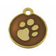 Identification plate Imarc Circle Brown Golden