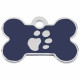 Identification plate Imarc Bone Blue Silver